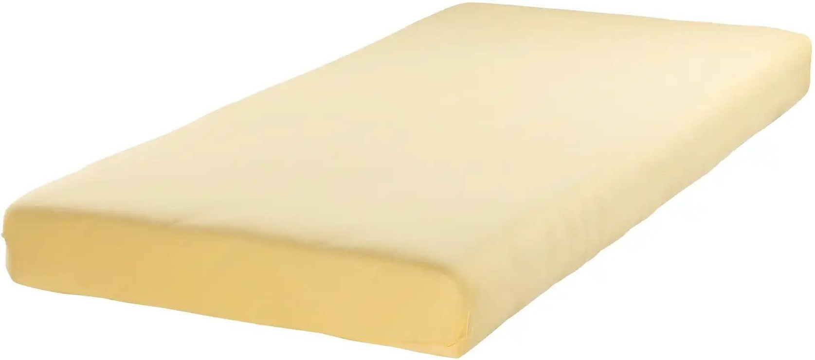 como Spannbetttuch  Uni Jersey 2010 ¦ gelb ¦ Maße (cm): B: 90 Bettwaren > Bettlaken - Höffner