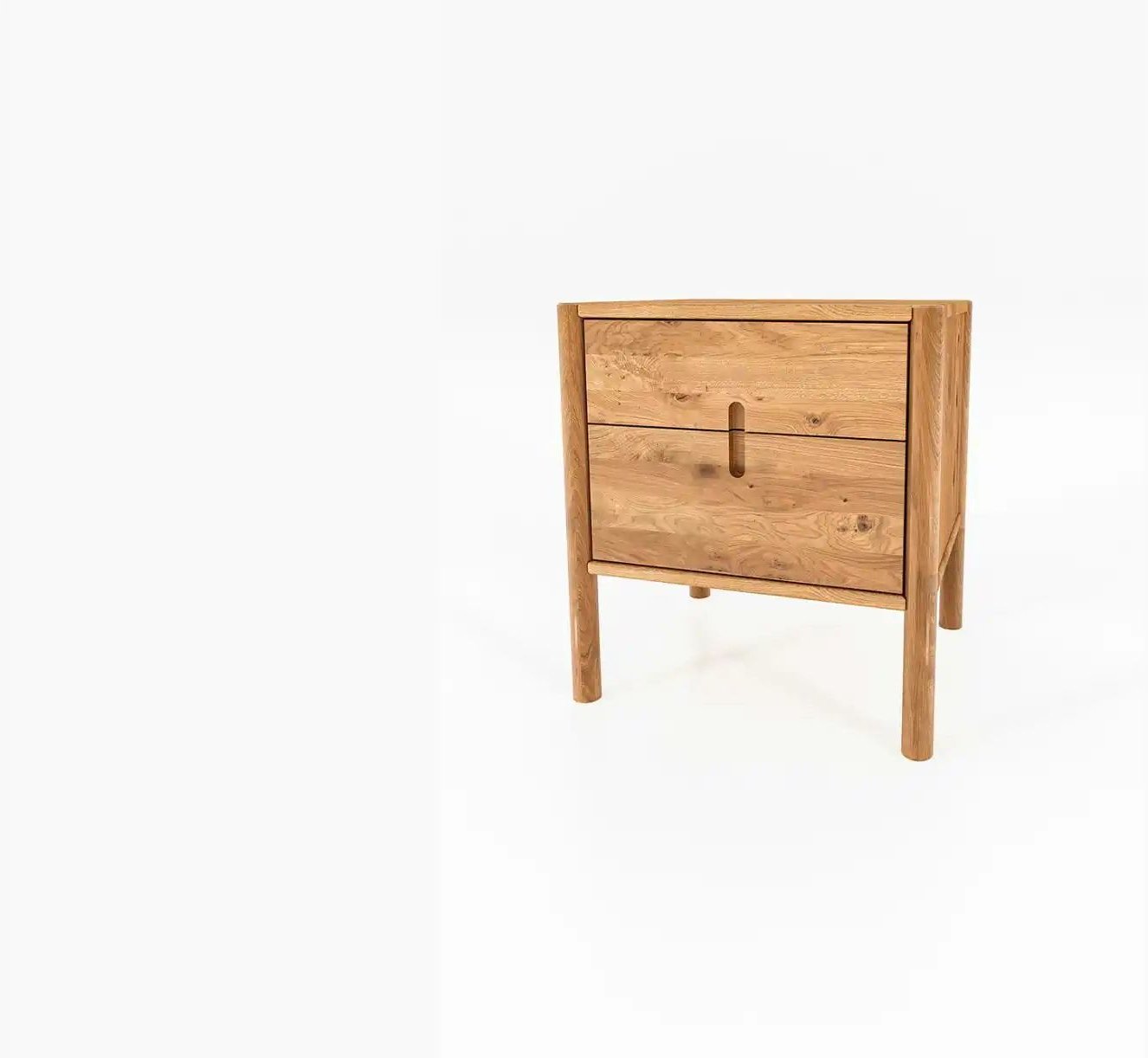 Nachttisch niedrig 2 Schübe ¦ holzfarben ¦ Maße (cm): B: 60 H: 64 Tische > Nachttische - Höffner