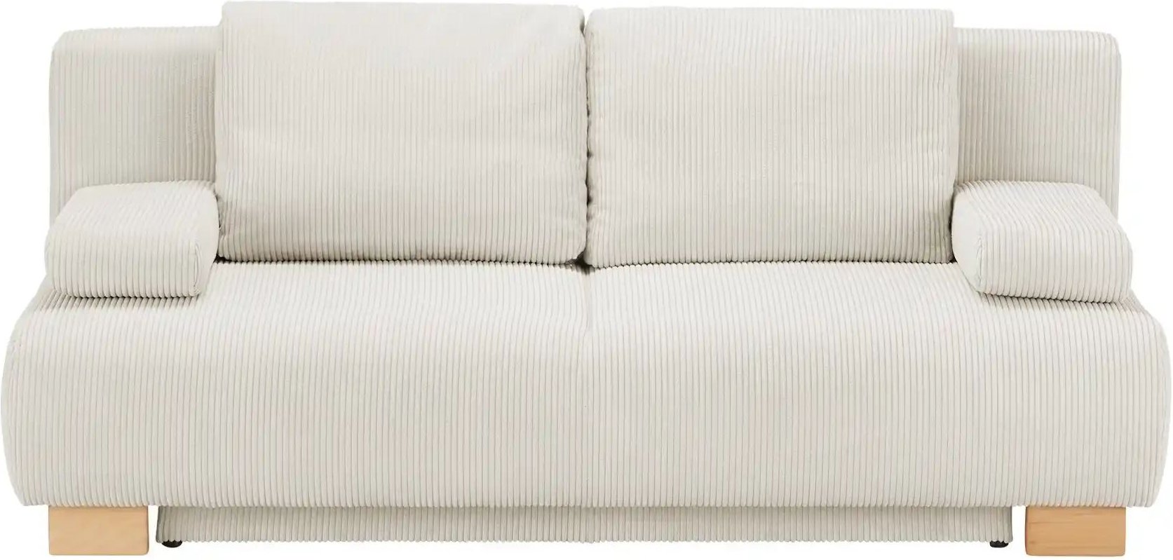 Querschläfer Sofa aus Cord Ralf ¦ creme ¦ Maße (cm): B: 196 H: 89 T: 94.0 Polstermöbel > Sofas > 2-Sitzer - Höffner