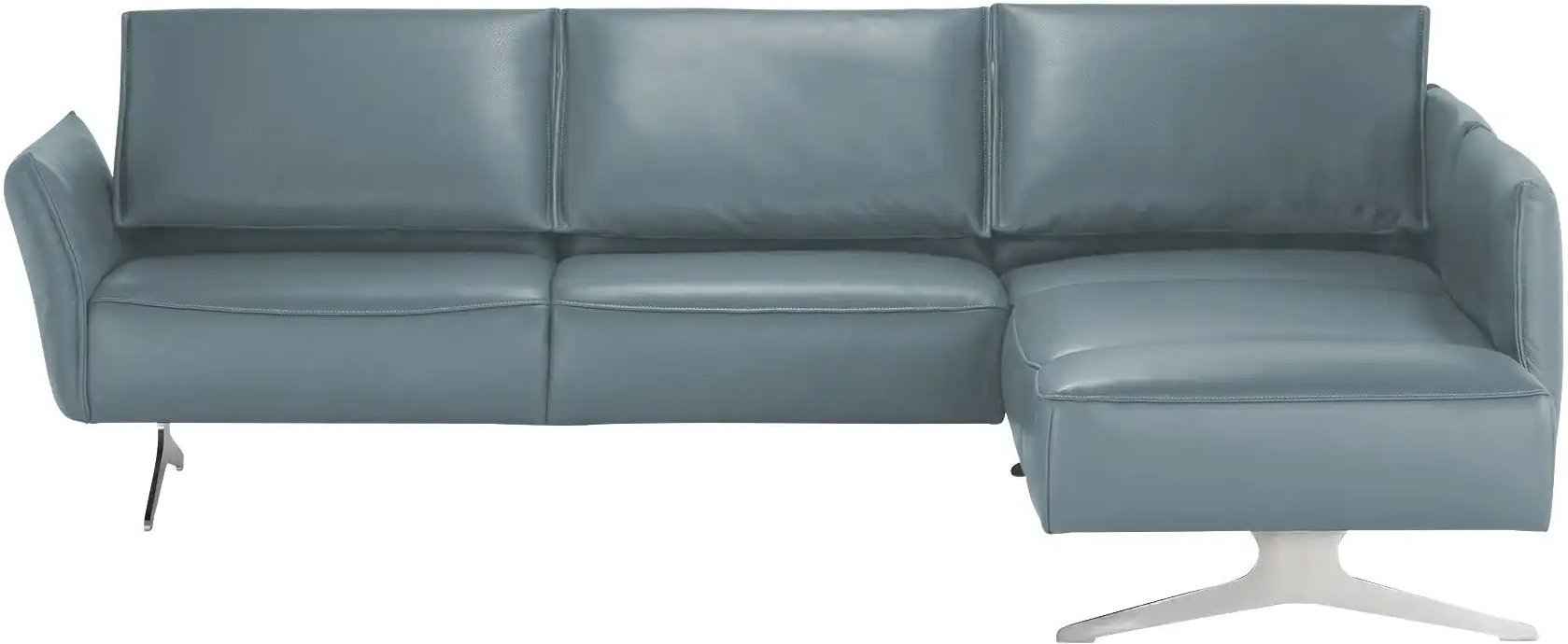 Thumbnail - KOINOR Ecksofa Leder Vineto ¦ blau ¦ Maße (cm): B: 272 H: 83 T: 207.0 Polstermöbel > Sofas > Ecksofas - Höffner