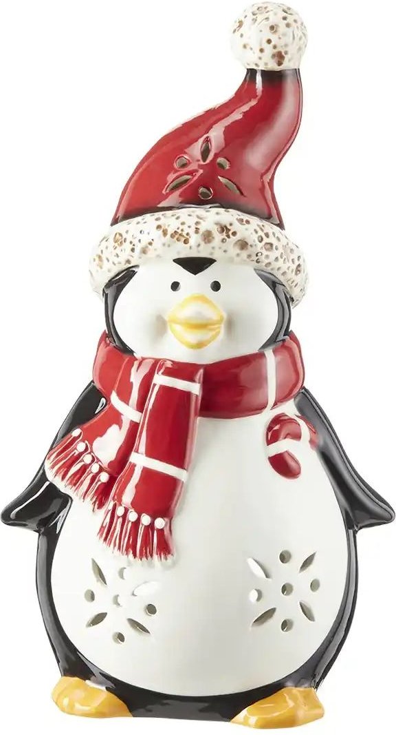 Thumbnail - HOME STORY Teelichthalter Pinguin ¦ mehrfarbig ¦ Dolomite ¦ Maße (cm): B: 15,6 H: 27,5 Weihnachten - Höffner