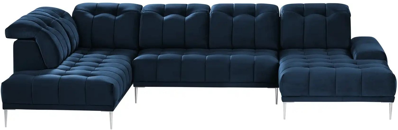 switch Wohnlandschaft aus Samt Grenada ¦ blau ¦ Maße (cm): B: 358 H: 107 T: 231.0 Polstermöbel > Sofas > Wohnlandschafte...