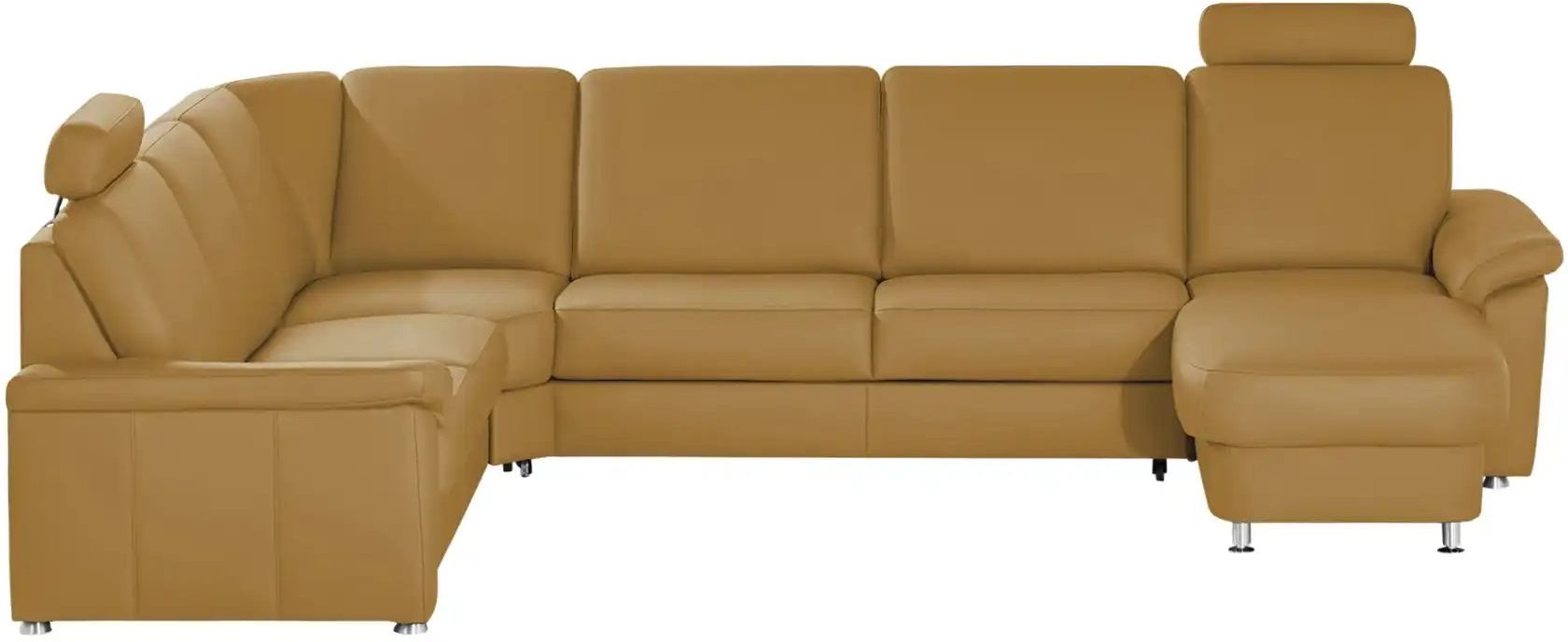 Thumbnail - meinSofa Wohnlandschaft Leder Carolin ¦ gelb ¦ Maße (cm): B: 330 H: 91 T: 240.0 Polstermöbel > Sofas > Wohnlandschaften ...