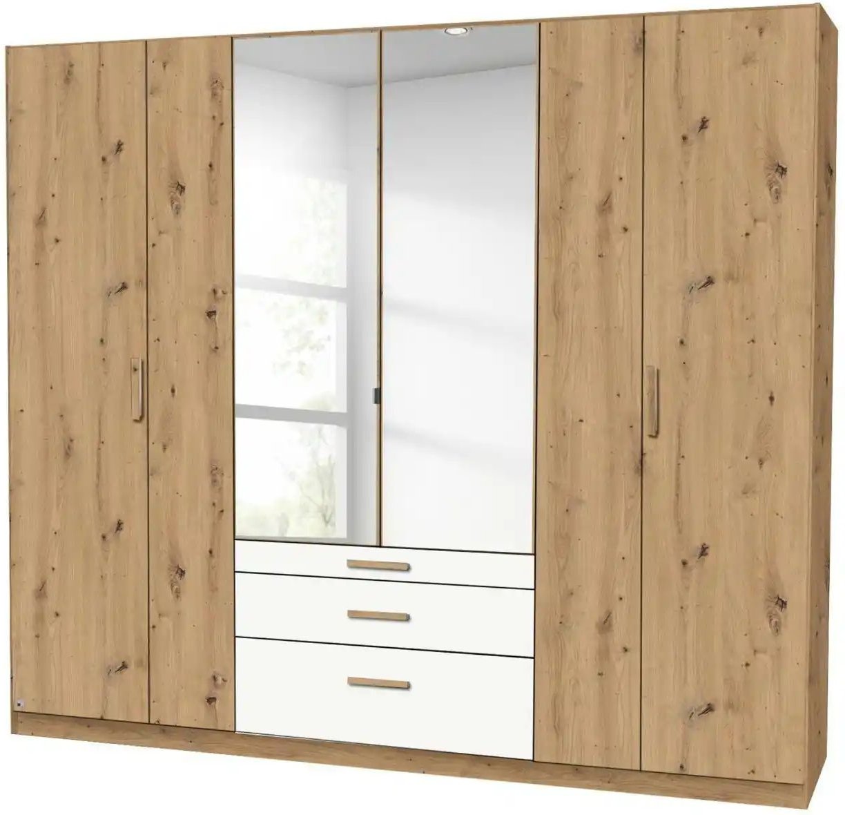 Drehtürenschrank Moffat ¦ holzfarben ¦ Maße (cm): B: 226 H: 210 Schränke > Kleiderschränke > Drehtürenschränke - Höffne...