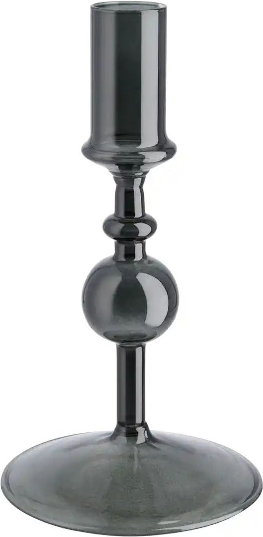 Kerzenhalter   ¦ schwarz ¦ Glas ¦ Maße (cm): H: 16,5  Ø: 9 Accessoires > Kerzen & Kerzenständer > Kerzenständer - Höffne...
