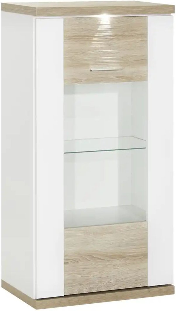 uno Vitrine Titan ¦ holzfarben ¦ Maße (cm): B: 66 H: 131 T: 42.0 Schränke > Vitrinen - Höffner