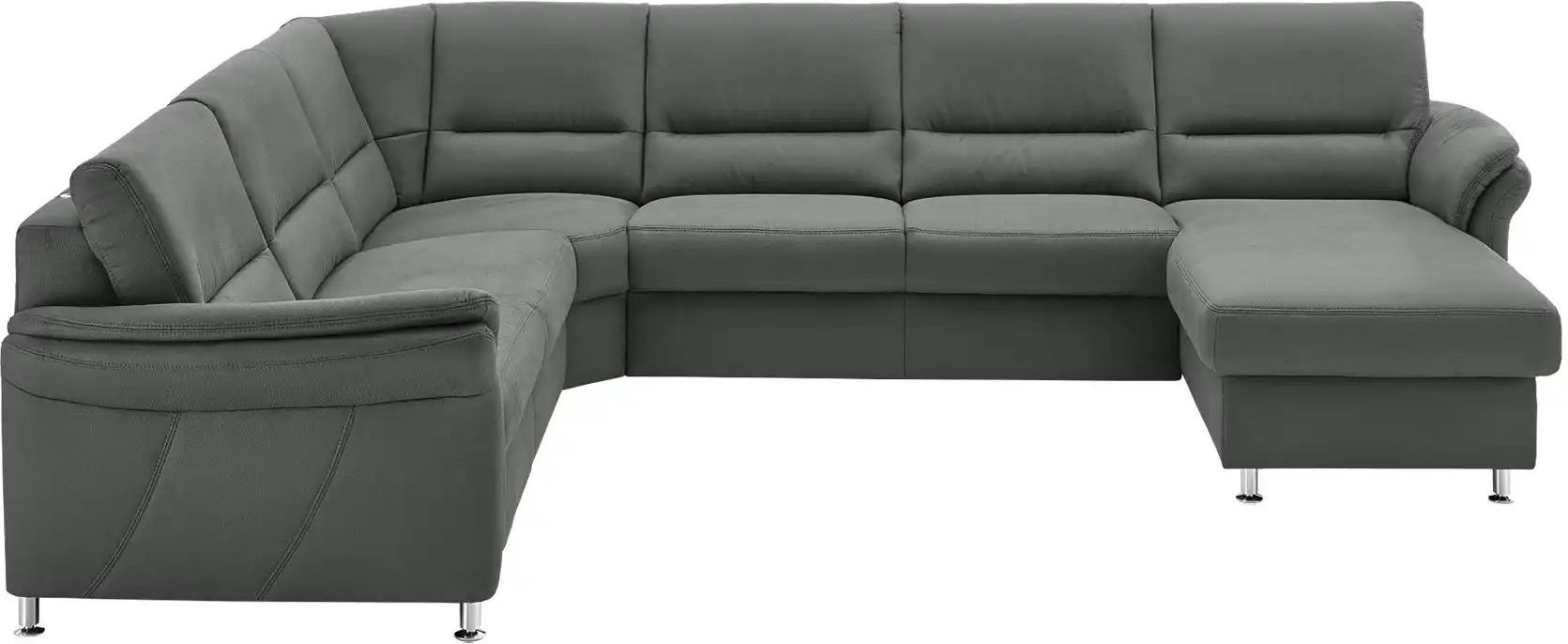meinSofa Wohnlandschaft mit Boxspringpolsterung Donald ¦ grau ¦ Maße (cm): B: 330 H: 89 T: 173.0 Polstermöbel > Sofas >...