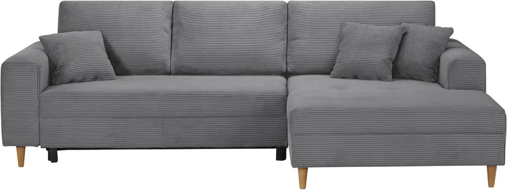 Ecksofa mit Schlaffunktion Benedita ¦ grau ¦ Maße (cm): B: 275 H: 91 T: 173.0 Polstermöbel > Sofas > 3-Sitzer - Höffner