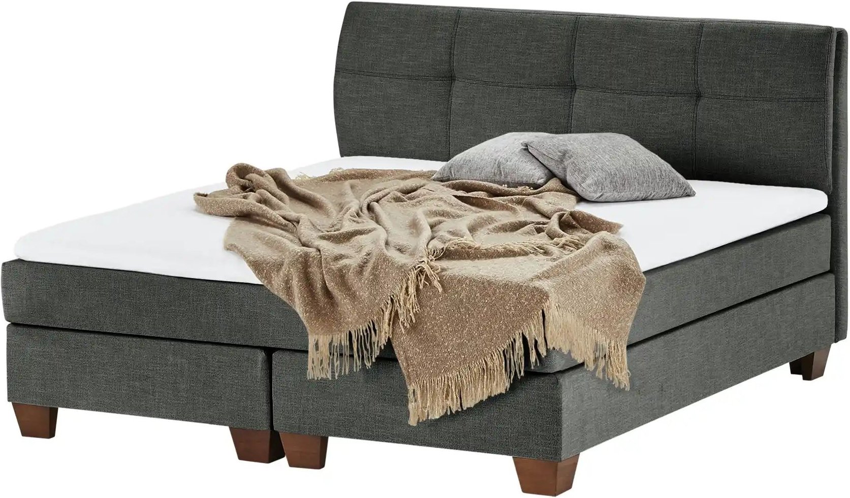 Thumbnail - Boxspringbett Vegg ¦ grau ¦ Maße (cm): B: 145 H: 112,5 Betten > Boxspringbetten - Höffner