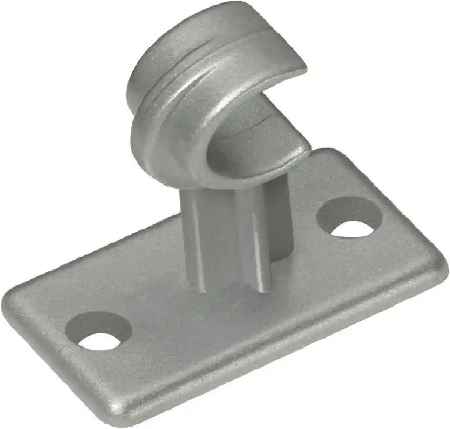 Mydeco Caféhausstange Träger ¦ silber ¦ Stahl ¦ Maße (cm): B: 3,2 H: 3,2 Gardinen & Rollos > Gardinenstangen & Zubehör...