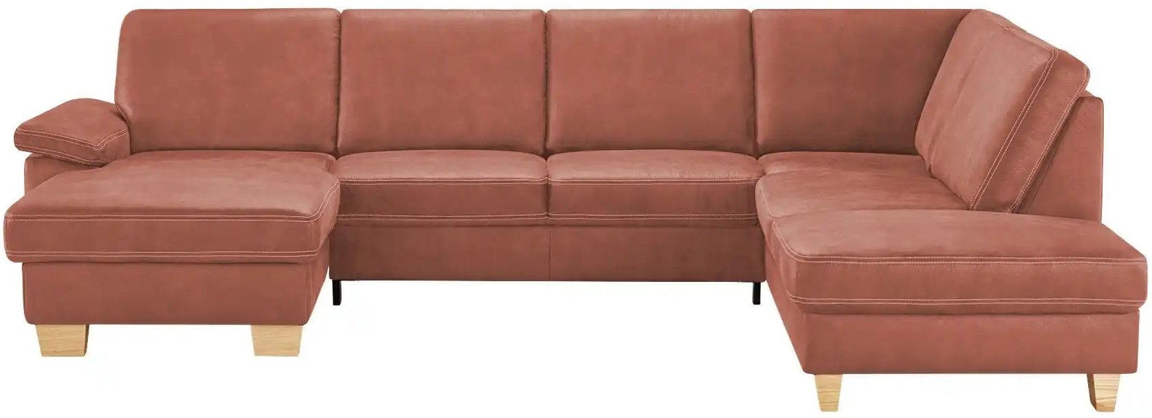 meinSofa Wohnlandschaft Kunstleder Samu ¦ rot ¦ Maße (cm): B: 316 H: 90 T: 235.0 Polstermöbel > Sofas > Wohnlandschaften...