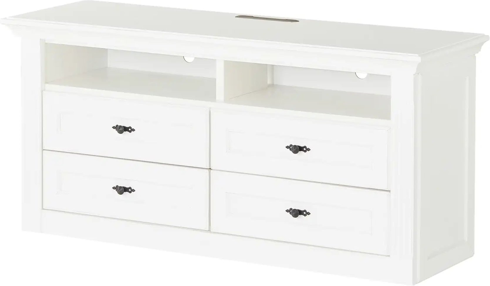 maison bleue TV-Element Petit Chalet ¦ weiß ¦ Maße (cm): B: 136 H: 64 T: 44.0 Kommoden & Sideboards > Lowboards - Höffn...