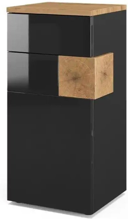 Midischrank ¦ schwarz ¦ Maße (cm): B: 40 H: 84 Schränke > Badschränke > Bad-Midischränke - Höffner