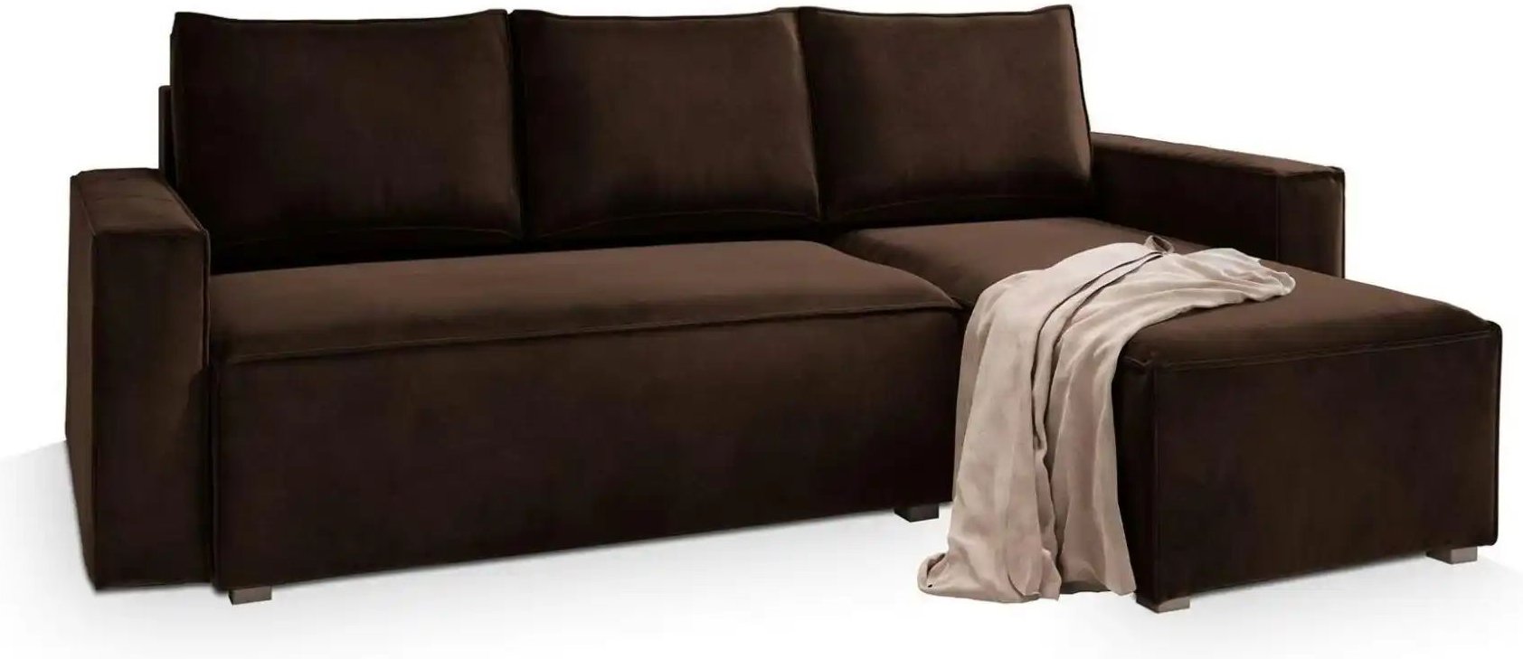 MASSENO Ecksofa mit Schlaffunktion Siles ¦ braun ¦ Maße (cm): B: 230 H: 85 Polstermöbel > Sofas > Ecksofas - Höffner