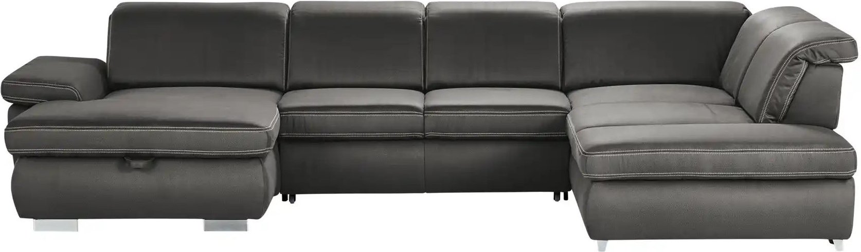 Lounge Collection Wohnlandschaft mit verschiedenen Funktionen Amanda ¦ grau ¦ Maße (cm): B: 379 H: 85 T: 260.0 Polstermö...