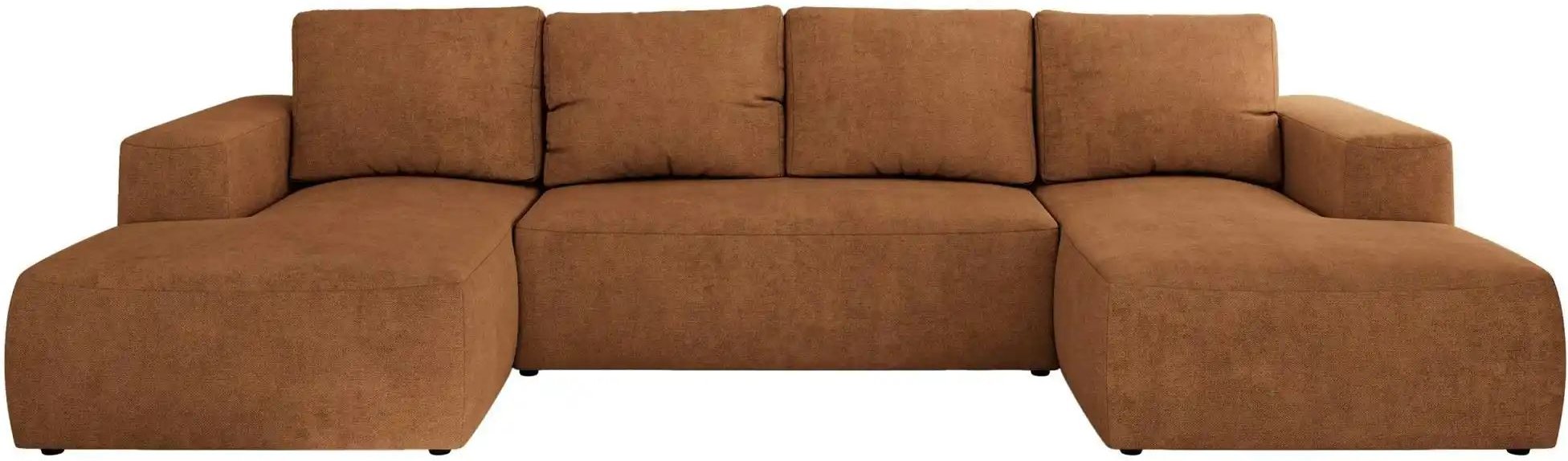 Wohnlandschaft mit Schlaffunktion Trentino ¦ orange ¦ Maße (cm): B: 334 H: 91 Polstermöbel > Sofas > Schlafsofas - Höffn...