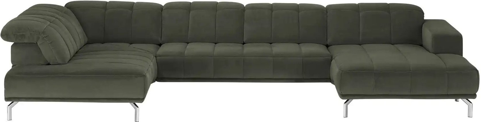Lounge Collection Wohnlandschaft Sarina ¦ grün ¦ Maße (cm): B: 383 H: 75 T: 212.0 Polstermöbel > Sofas > Wohnlandschaft...