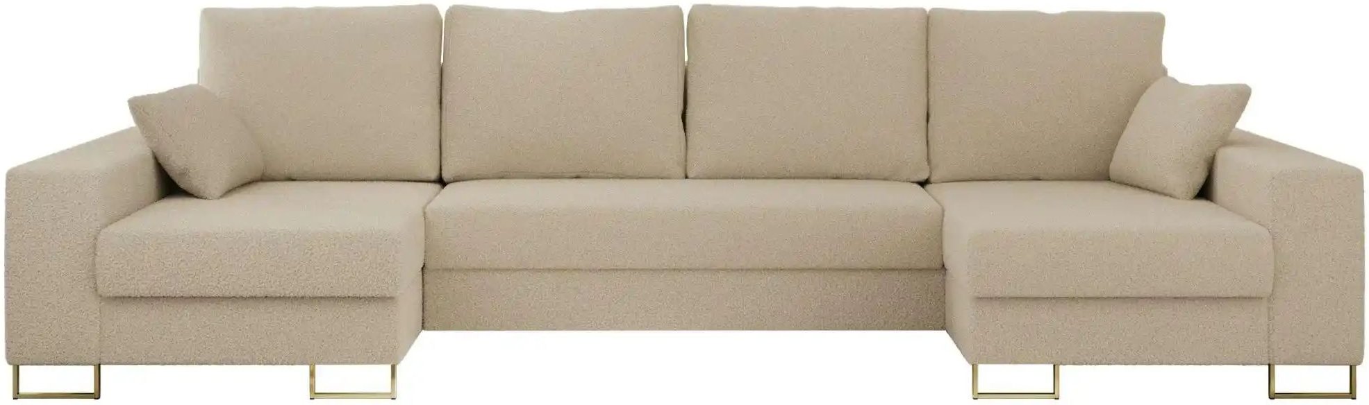Wohnlandschaft mit Schlaffunktion Dorain ¦ beige ¦ Maße (cm): B: 312 H: 95 Polstermöbel > Sofas > Wohnlandschaften - Höf...