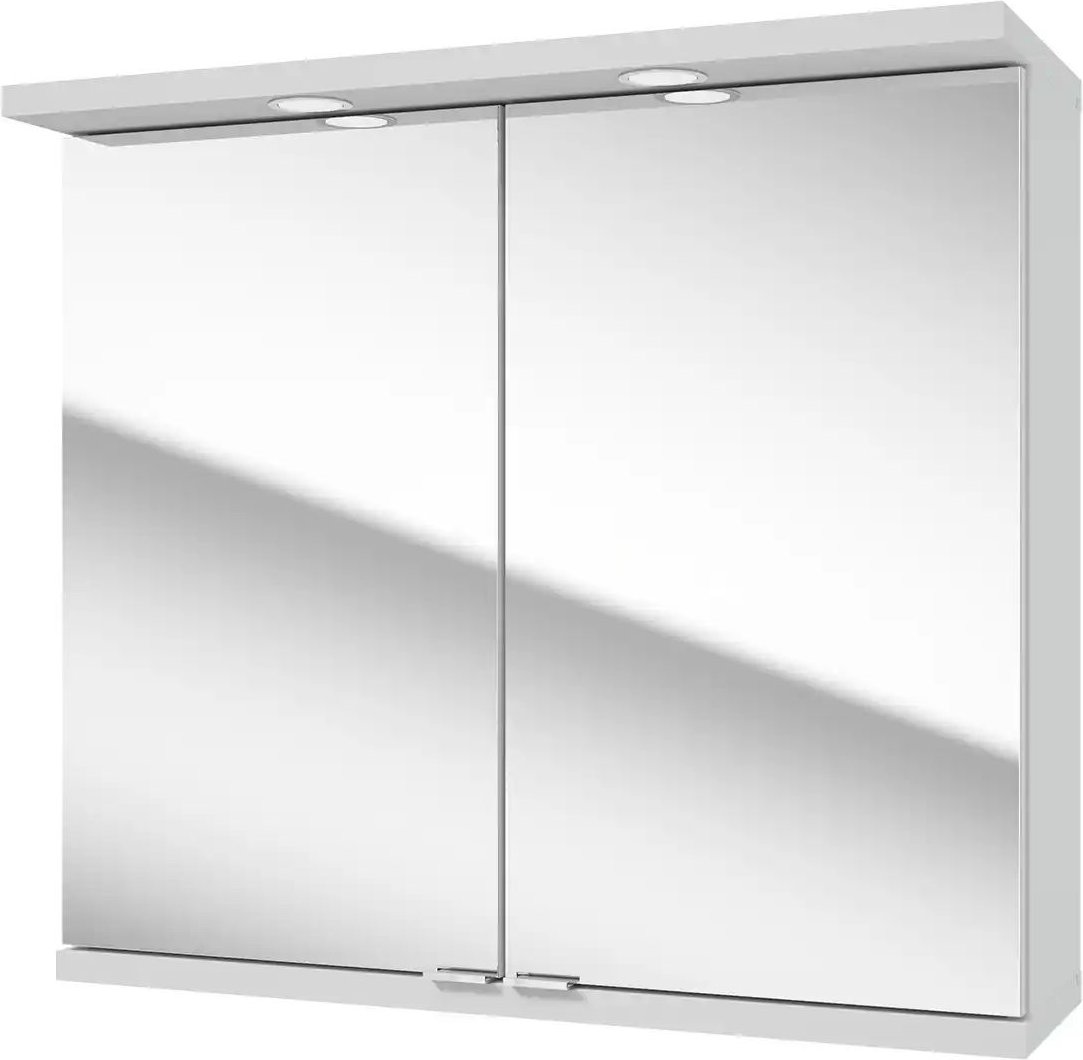 Spiegelschrank Nehmitzsee ¦ weiß ¦ Maße (cm): B: 80 H: 73 T: 31.0 Schränke > Badschränke > Spiegelschränke - Höffner