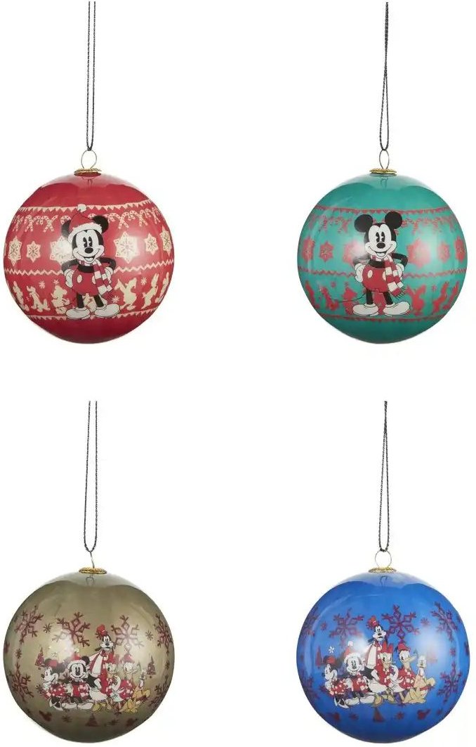 Thumbnail - Disney Weihnachtskugeln Disney 4er Set ¦ mehrfarbig ¦ Kunststoff ¦ Maße (cm): B: 8,3 H: 16,5 Weihnachten - Höffner