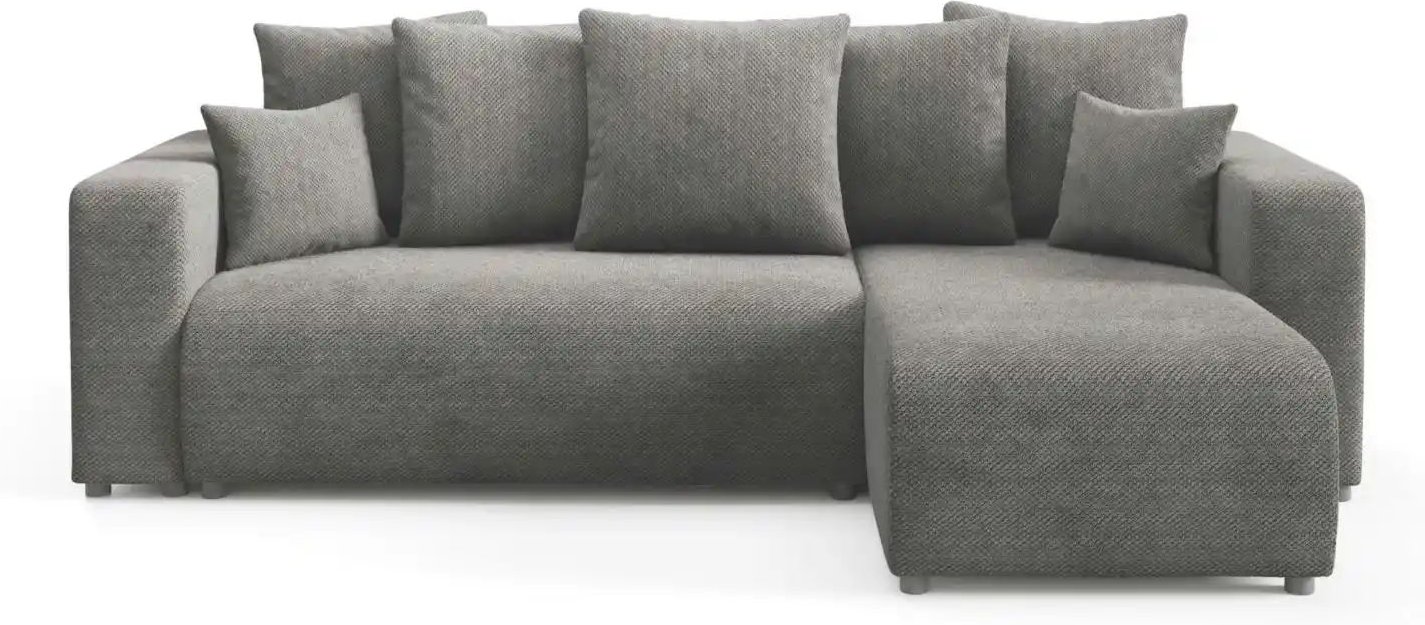 Ecksofa mit Schlaffunktion Evora ¦ grau ¦ Maße (cm): B: 247 H: 88 Polstermöbel > Sofas > Ecksofas - Höffner