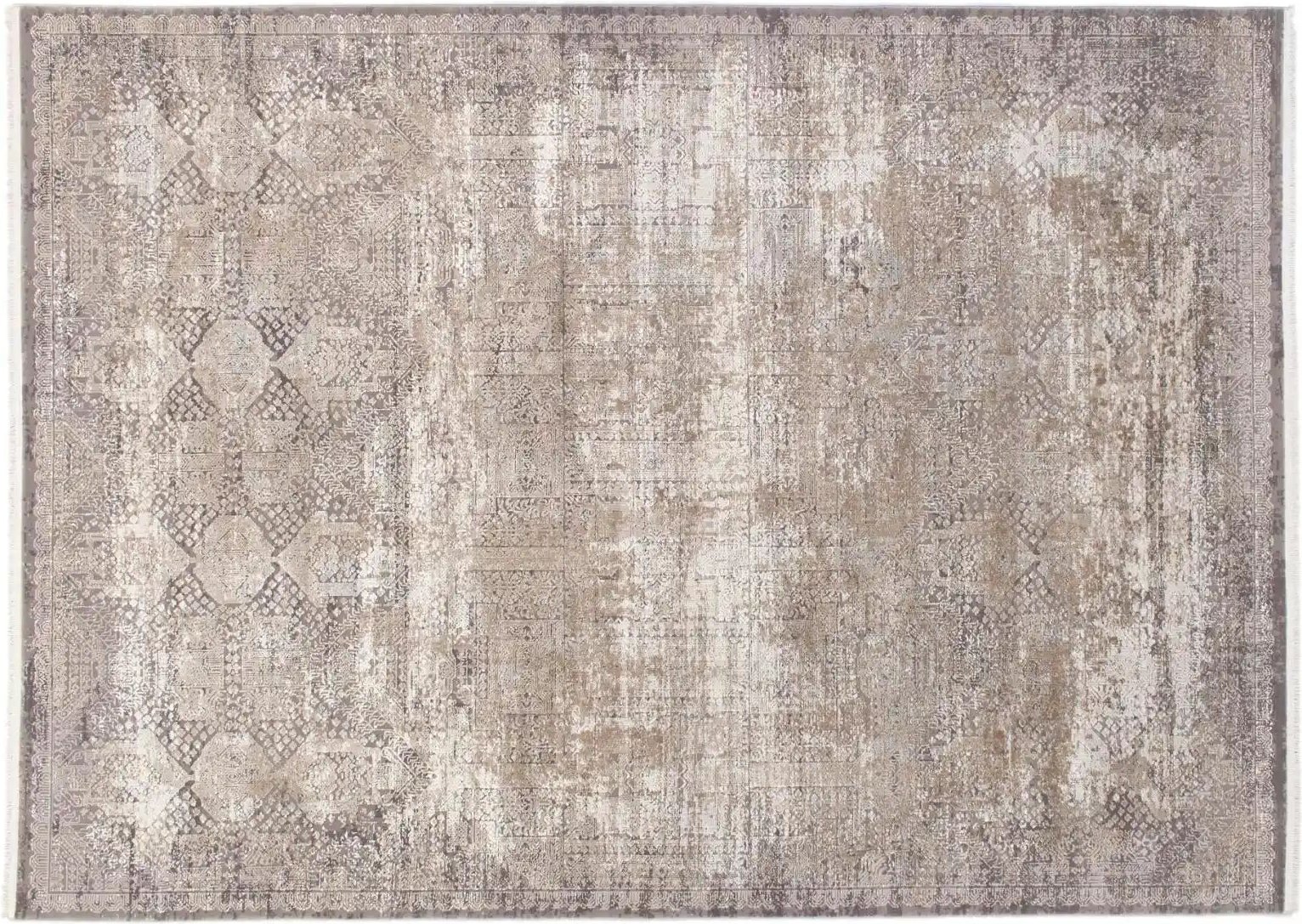 Musterring Teppich ¦ beige ¦ Viskose,Synthetische Fasern ¦ Maße (cm): B: 200 H: 0,8 Teppiche > Wohnteppiche - Höffner