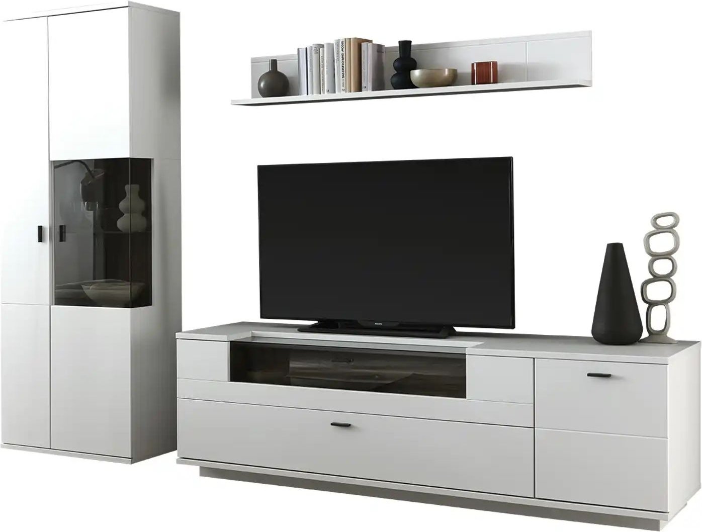 Thumbnail - uno Wohnkombination Sarbonne ¦ grau ¦ Maße (cm): B: 270 H: 199 T: 50.0 Kommoden & Sideboards > Wohnwände - Höffner