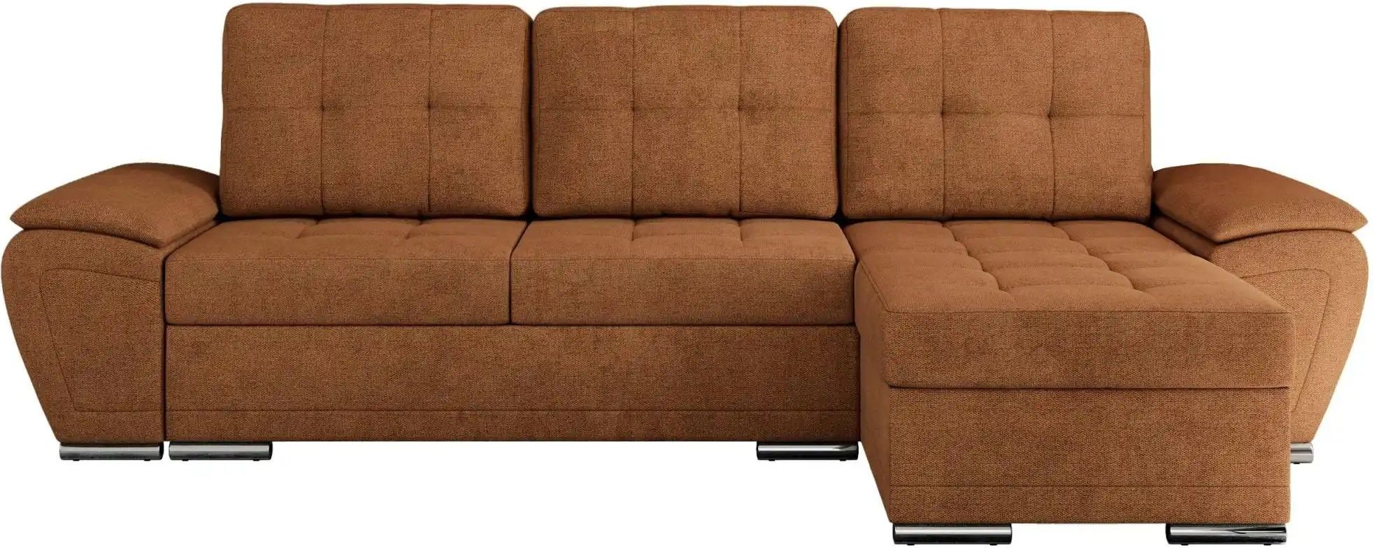 Ecksofa mit Schlaffunktion Umbria ¦ orange ¦ Maße (cm): B: 271 H: 85 Polstermöbel > Sofas > Ecksofas - Höffner