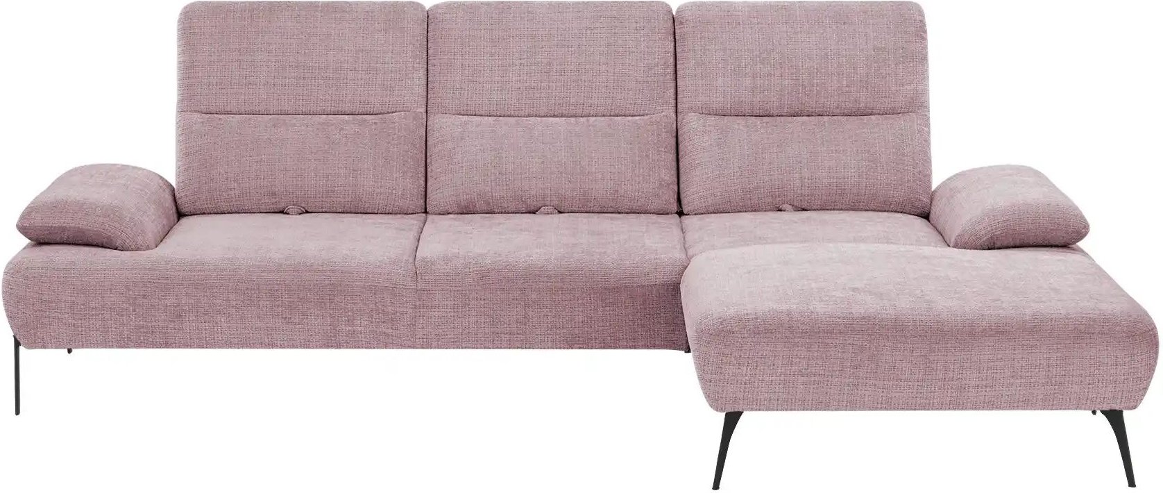 switch Ecksofa  Cesar ¦ rosa/pink ¦ Maße (cm): B: 288 H: 102 T: 183.0 Polstermöbel > Sofas > Ecksofas - Höffner