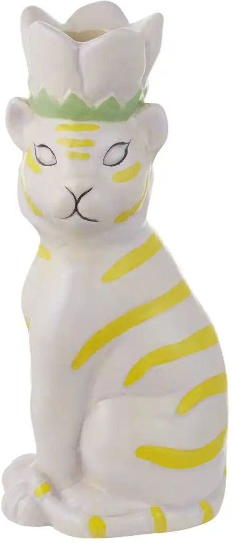 HOME STORY Kerzehalter ¦ rosa/pink ¦ Steinzeug ¦ Maße (cm): B: 6,6 H: 18,5 Accessoires > Kerzen & Kerzenständer > Kerz...