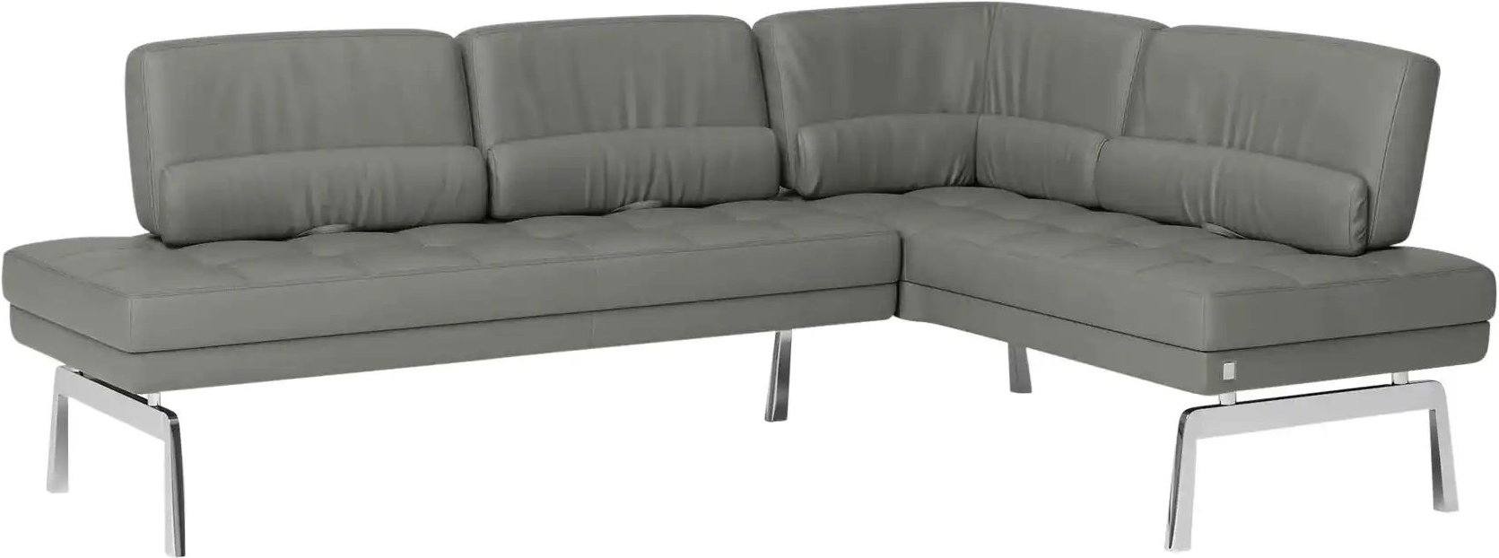 JOOP! Eckbank Leder Loft ¦ grau ¦ Maße (cm): H: 87 Bänke > Eckbänke - Höffner