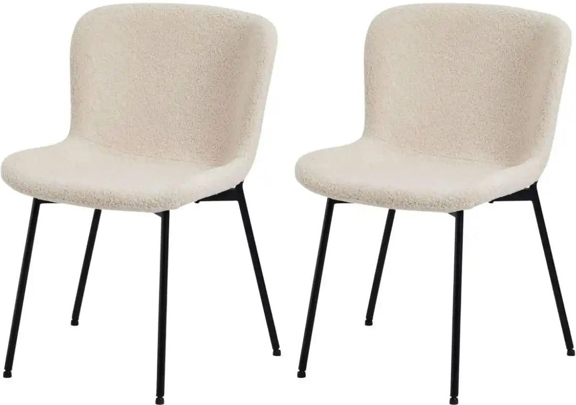 Furnhouse Esszimmerstuhl 2er-Set Teddy ¦ beige ¦ Maße (cm): B: 52 H: 80 Stühle > Polsterstühle - Höffner