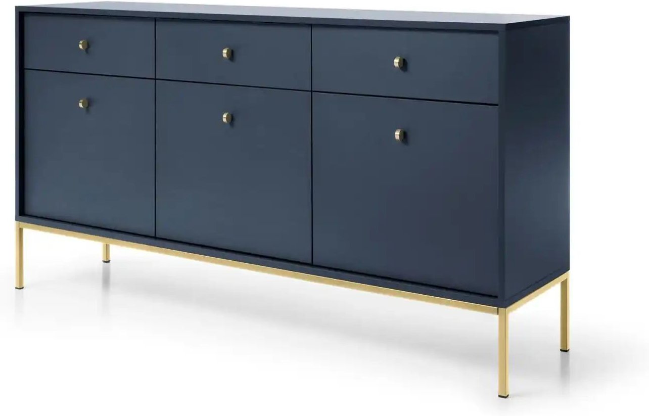 Sideboard Molly ¦ blau ¦ Maße (cm): B: 153,4 H: 83,2 Kommoden & Sideboards > Sideboards - Höffner
