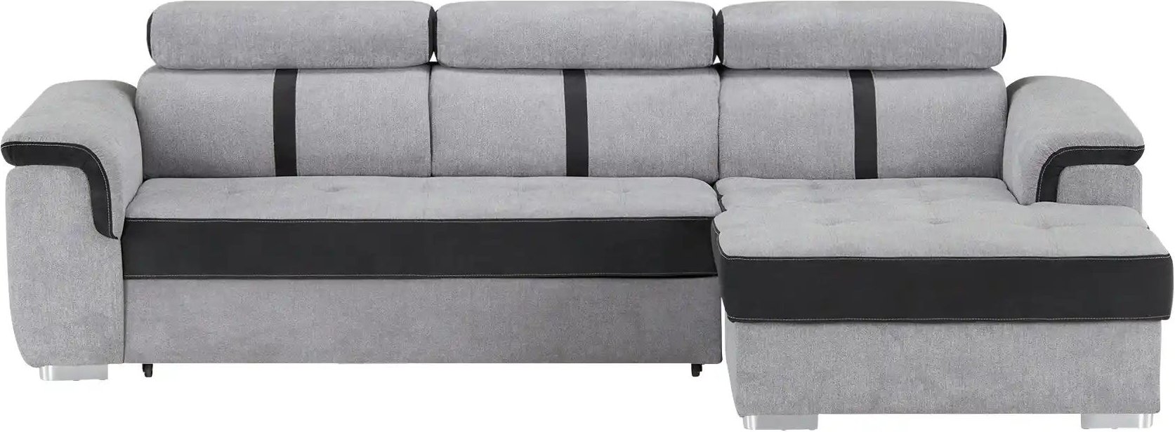 Ecksofa Verso ¦ grau ¦ Maße (cm): B: 274 H: 102 T: 178.0 Polstermöbel > Sofas > 3-Sitzer - Höffner