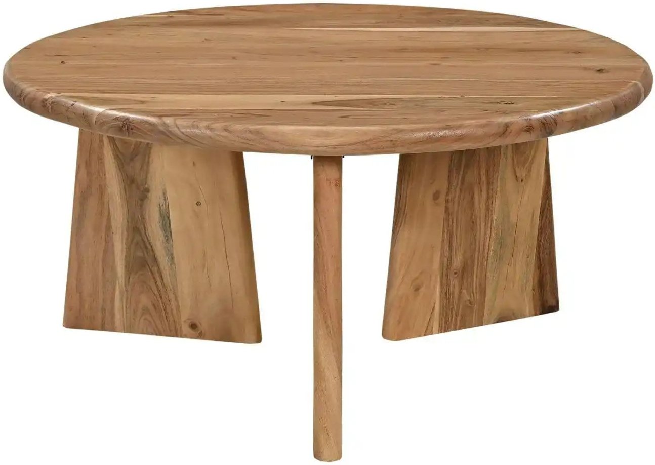 Couchtisch Acacia Wave ¦ braun ¦ Maße (cm): H: 44 Ø: 90 Tische > Couchtische > Couchtische rund - Höffner