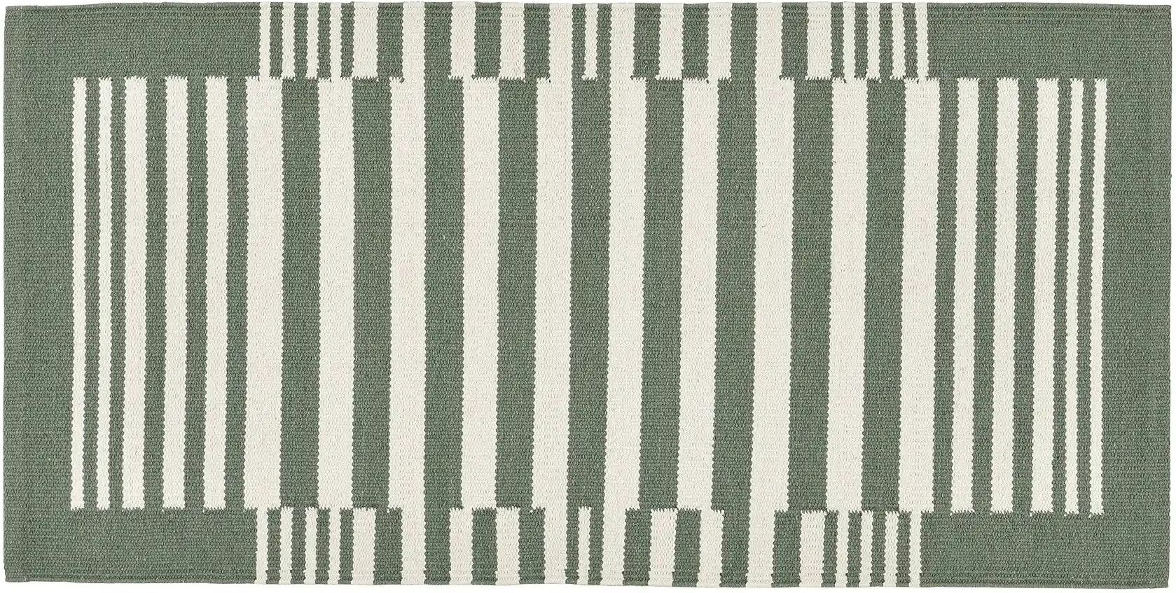 Kelim-Teppich Buri ¦ grün ¦ Baumwolle ¦ Maße (cm): B: 60 Teppiche > Naturteppiche - Höffner