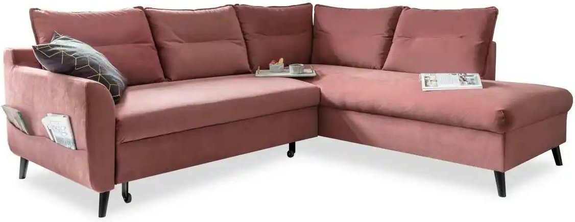 Thumbnail - Miuform Ecksofa mit Schlaffunktion Stylish Stan ¦ rosa/pink ¦ Maße (cm): B: 228 H: 90 Polstermöbel > Sofas > Ecksofas - ...