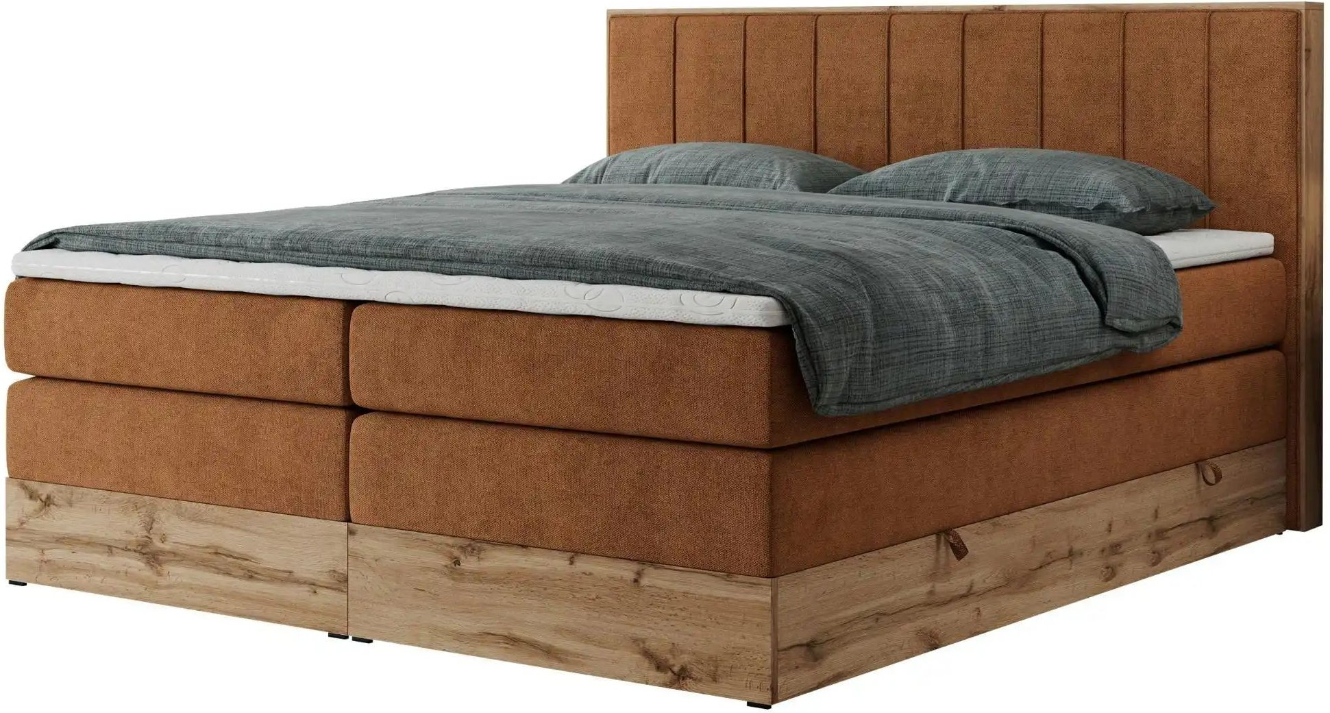 Boxspringbett mit Bettkasten Bellissimo King ¦ orange ¦ Maße (cm): B: 148 H: 115 Betten > Boxspringbetten - Höffner