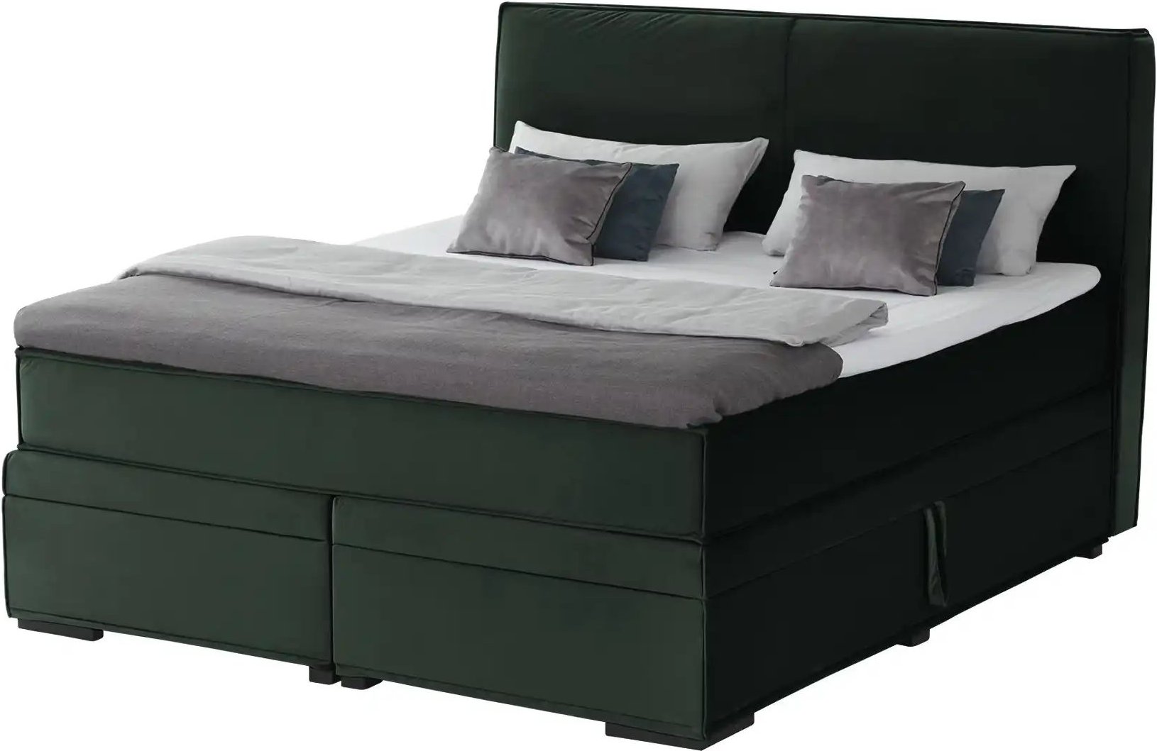 Boxi Boxspringbett mit Bettkasten Boxi Urban ¦ grün ¦ Maße (cm): B: 160 H: 125 Betten > Boxspringbetten - Höffner
