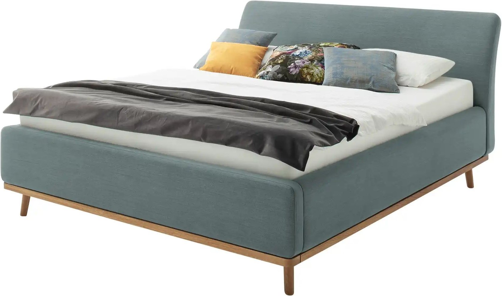 maison bleue Polsterbettgestell mit Bettkasten Merla ¦ blau ¦ Maße (cm): B: 196 H: 105 Betten > Komfortbetten - Höffner