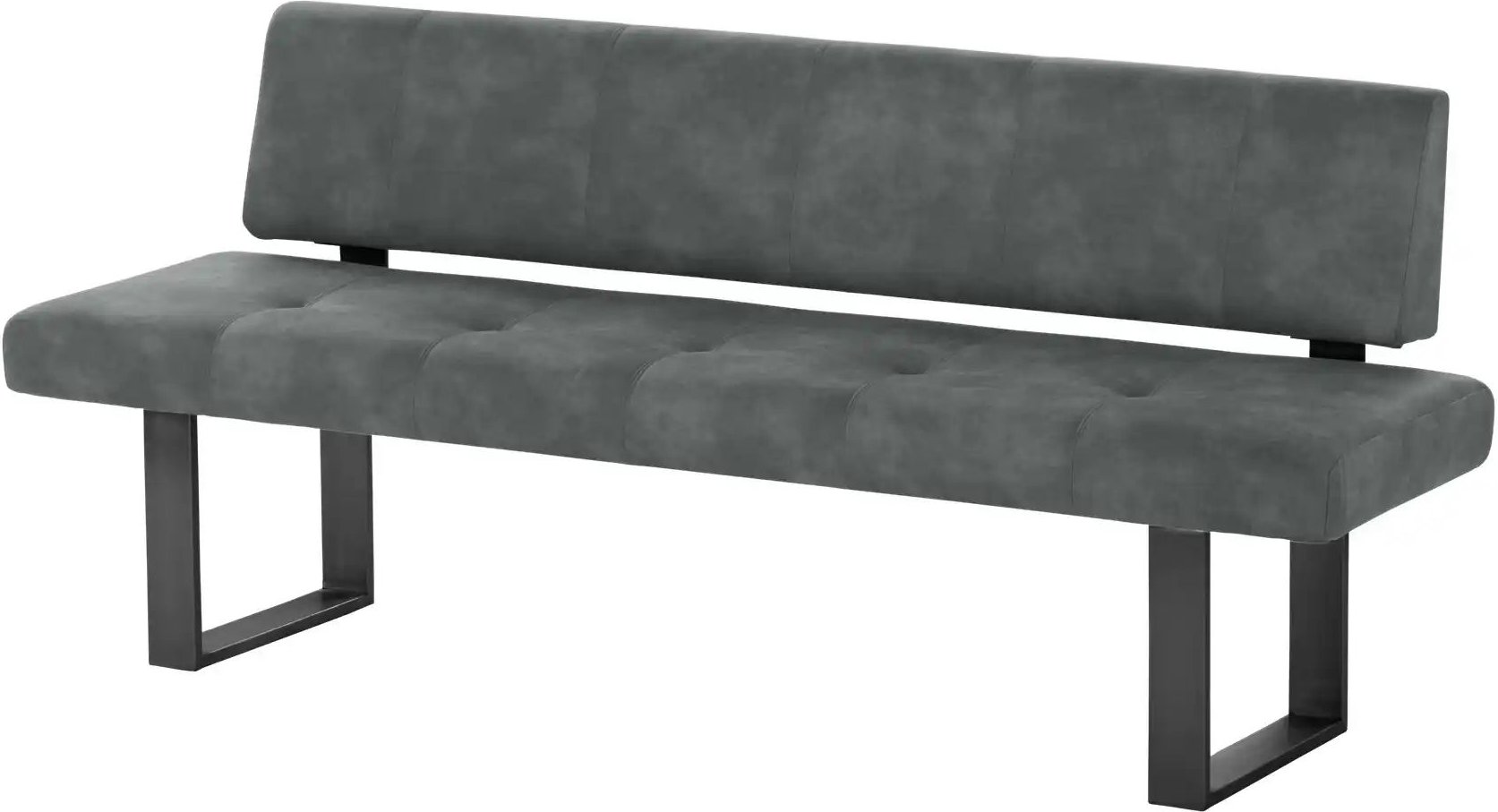 Wohnwert Einzelbank Mia ¦ grau ¦ Maße (cm): B: 220 H: 90 T: 66.0 Bänke > Einzelbänke - Höffner