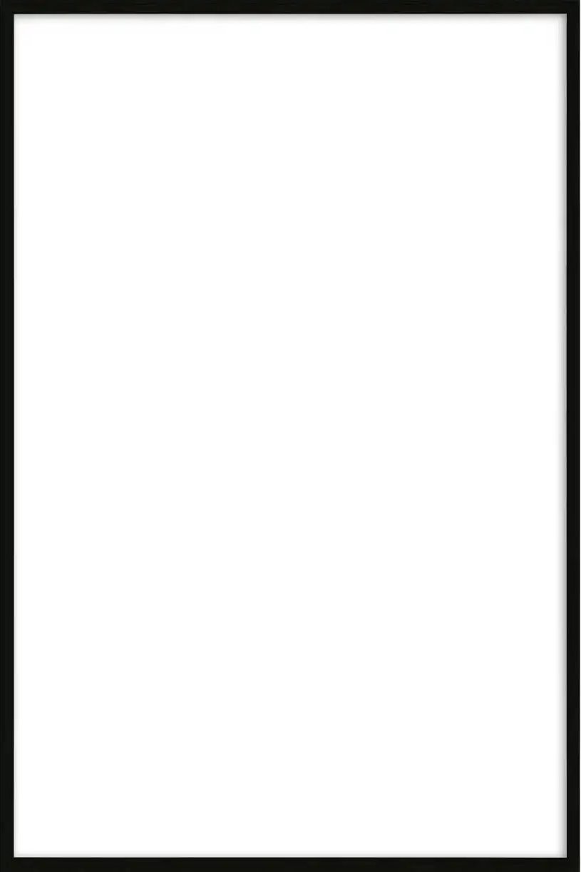 Bilderrahmen 40x60 cm ¦ schwarz ¦ Glas ¦ Maße (cm): B: 40 H: 60 T: 2.0 Accessoires > Bilderrahmen - Höffner