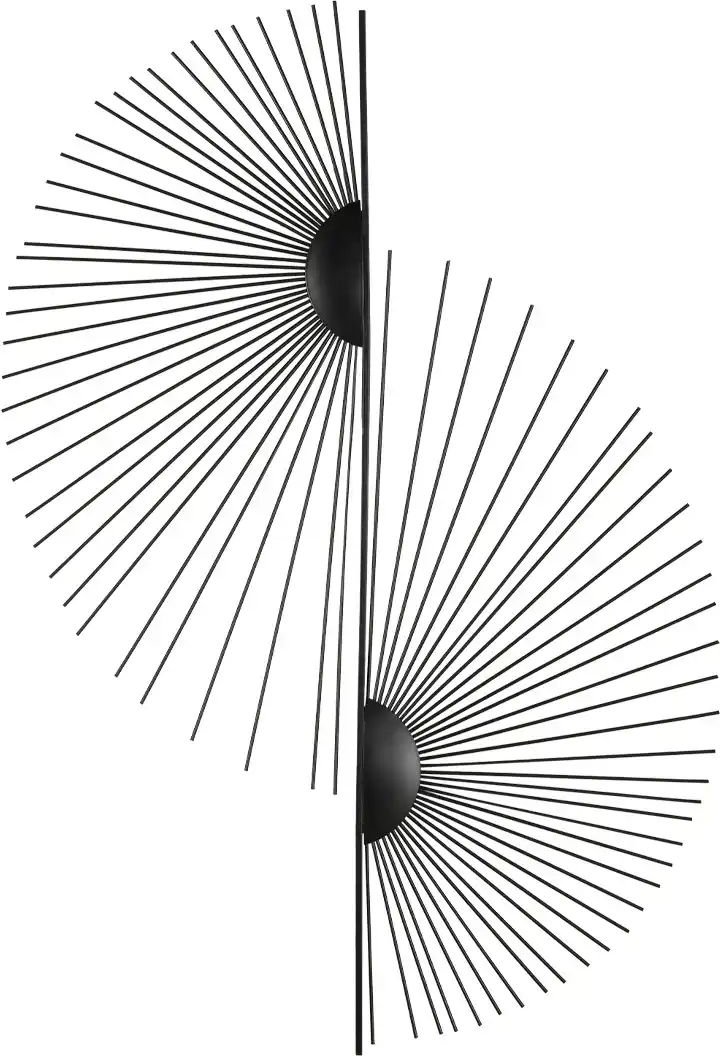 HOME STORY Wanddekoration ¦ schwarz ¦ Metall ¦ Maße (cm): B: 61 H: 1,3 Accessoires > Dekoartikel - Höffner