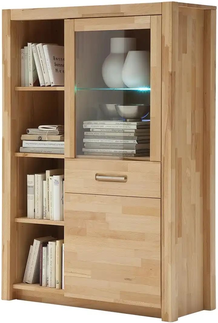 Thumbnail - uno Kombi-Highboard Franjo ¦ holzfarben ¦ Maße (cm): B: 98 H: 145 T: 40.0 Kommoden & Sideboards > Highboards - Höffner