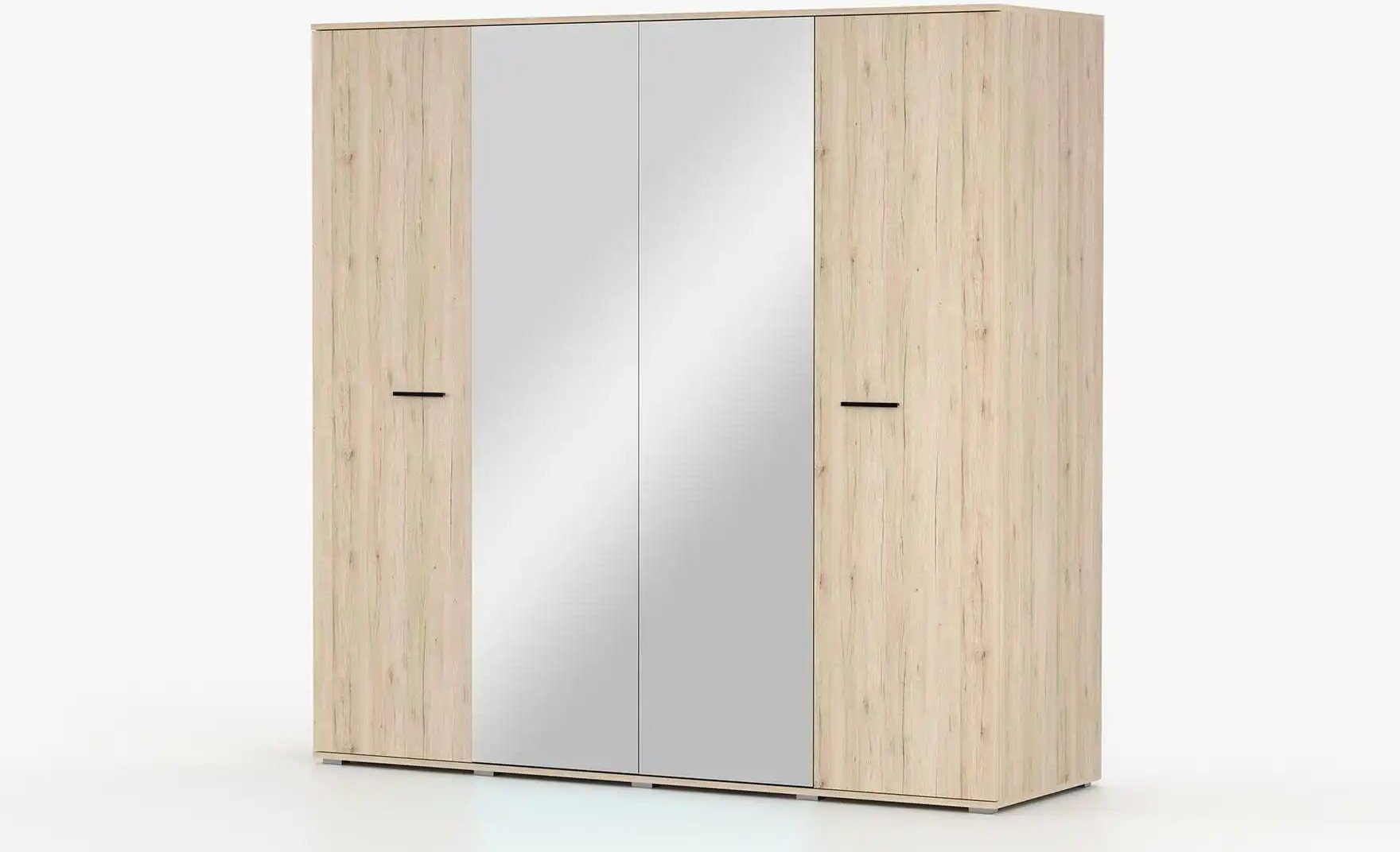 Drehtürenschrank mit Einlegeböden Bari ¦ braun ¦ Maße (cm): B: 200 H: 198 Schränke > Kleiderschränke > Drehtürenschränke...