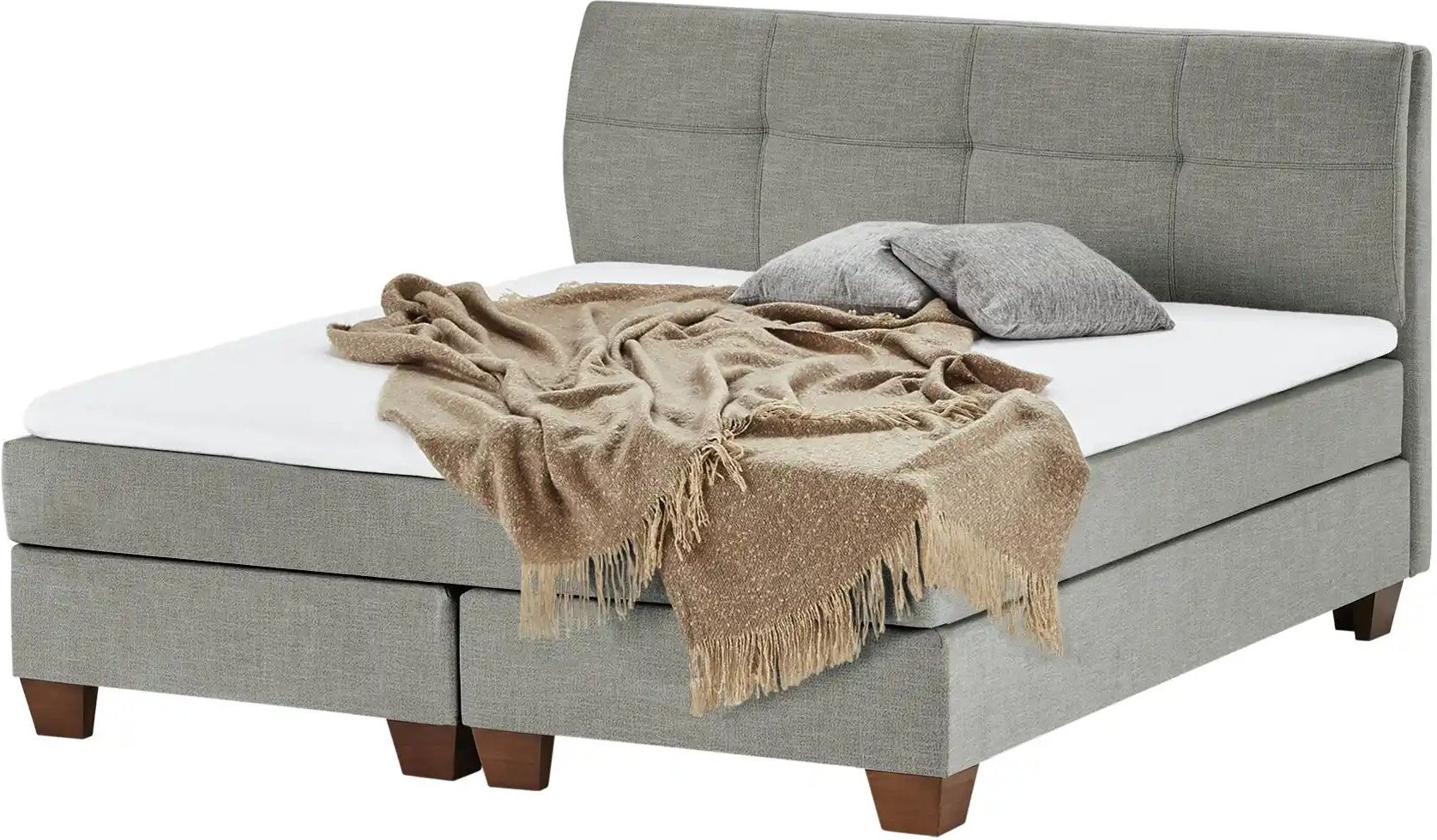 Boxspringbett Vegg ¦ grau ¦ Maße (cm): B: 185 H: 112,5 Betten > Boxspringbetten - Höffner