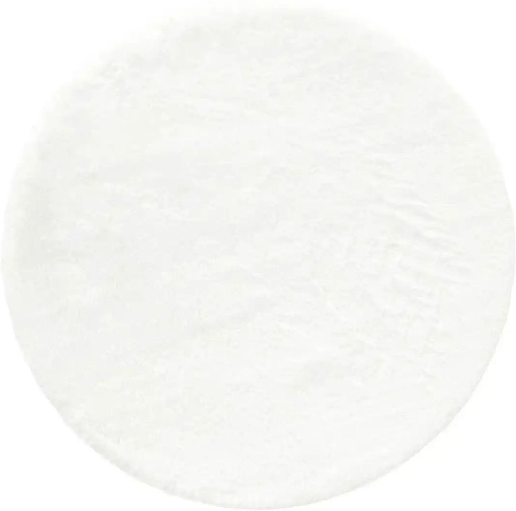 como Hochflorteppich Bunny ¦ weiß ¦ Synthetische Fasern Ø: 80 Teppiche > Hochflorteppiche - Höffner