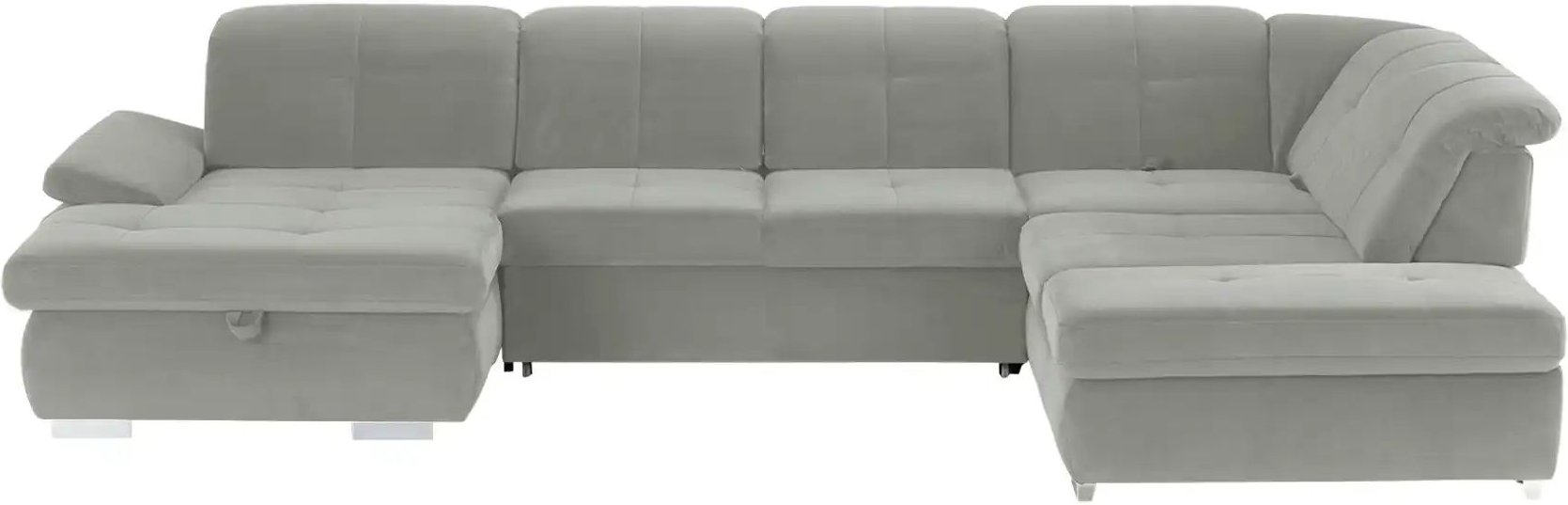 Lounge Collection Wohnlandschaft Mikrofaser  Affair ¦ grau ¦ Maße (cm): B: 371 H: 100 T: 260.0 Polstermöbel > Sofas > Sc...