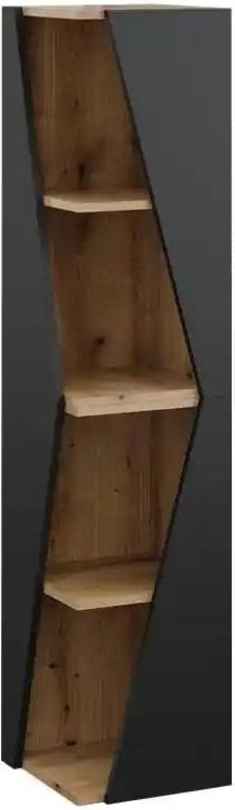 Standregal ¦ schwarz ¦ Maße (cm): B: 31,6 H: 141 Regale > Badregale - Höffner