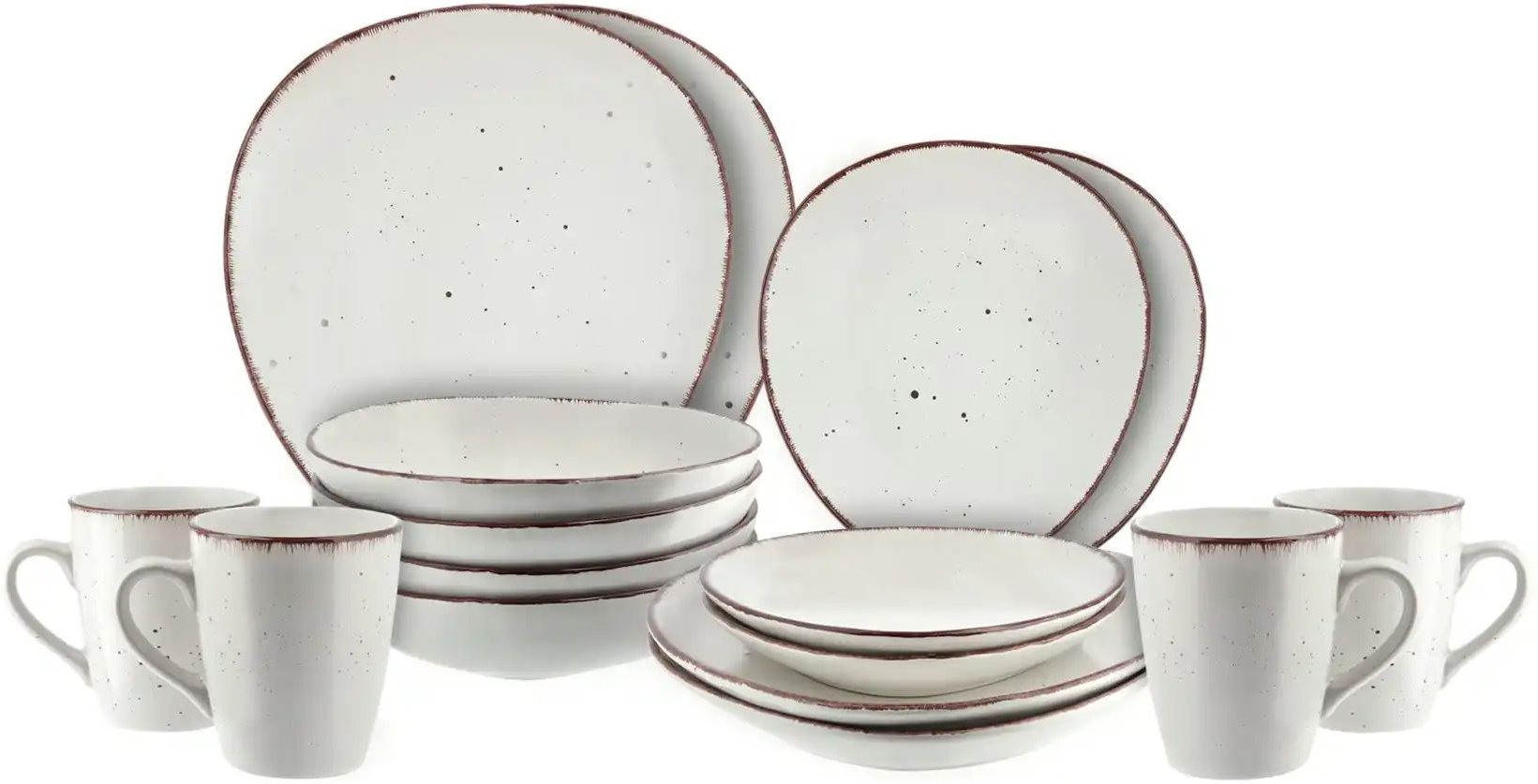 Peill+Putzler Kombiservice 16-teilig Siena Due ¦ weiß ¦ Steinzeug/Steingut Geschirr > Geschirrsets > Kombiservice - Hö...